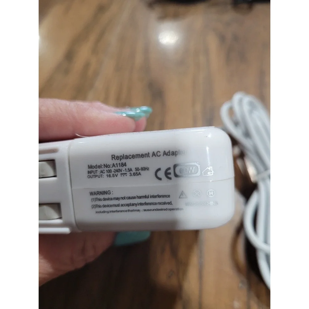 Replacement AC Adapter 60W MODEL A1184 Compatible with Apple MacBook